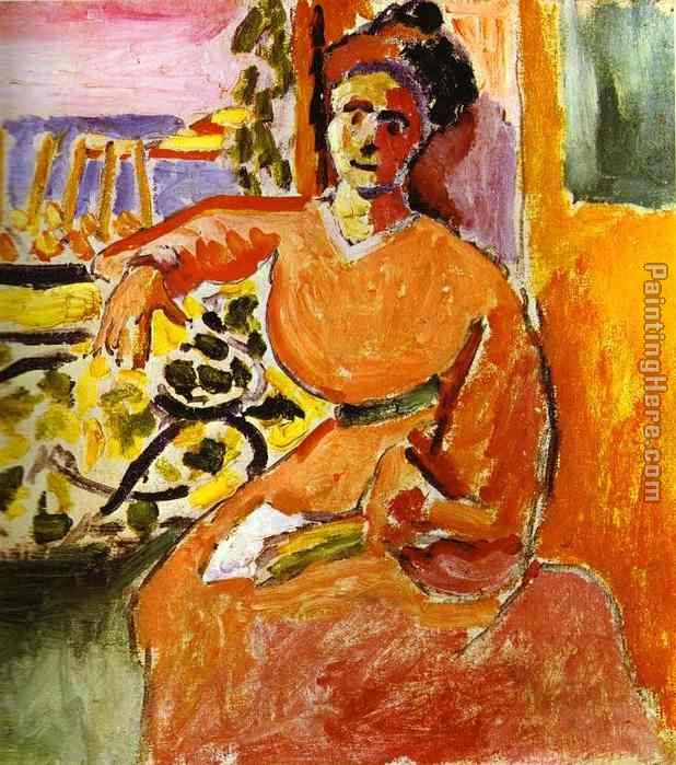 A Woman Sitting before the Window painting - Henri Matisse A Woman Sitting before the Window art painting